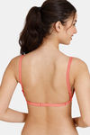 Zivame Beautiful Basics Double Layered Non Wired Full Coverage Backless Bra - Desert Flower — thumbnail 4